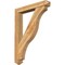 Ekena Millwork Funston Arts and Crafts Rough Sawn Bracket w/ Offset Brace, Western Red Cedar, 6"W x 36"D x 48"H BKT0604X36X48FST03RWR - alternate 1